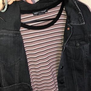 SOFT SIMPLE STRIPPED TEE